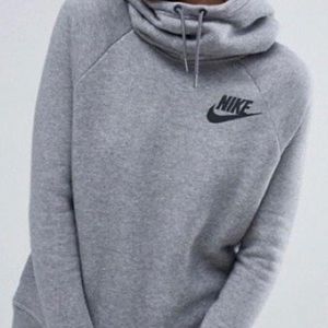 Nike Grey Funnel Fleece Hoodie